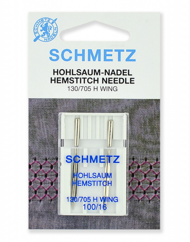 Иглы для швейных машин Schmetz 22:20.2.DES для мережки 130/705H № 100, 2 шт.