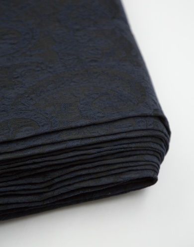 A1_267 Жаккард цвет Сине-чёрный, ширина 136 см
