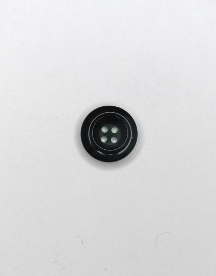 57906 Пуговица пластиковая цвет: изумрудно-черный 15 мм
