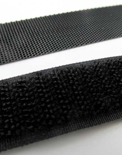 54001 Лента-велькро (липучка) крючок-петля незасоряемая черная 25 мм от Grasser