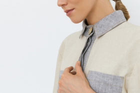 Как сделать потайную застежку на блузке