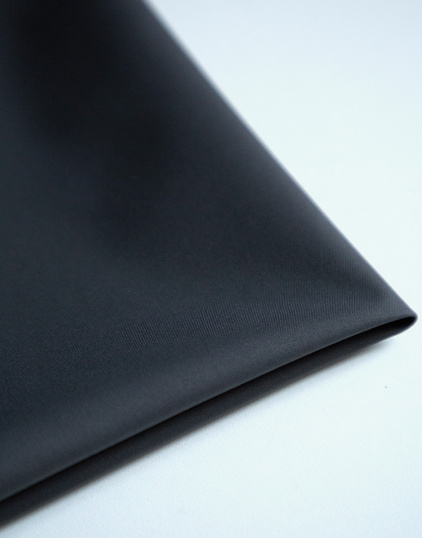 Ткань плащовая трёхслойная с мембраной 3К/3К Loro Piana цвет Графитовый, плотность 135 гр/м2, ширина 142 см