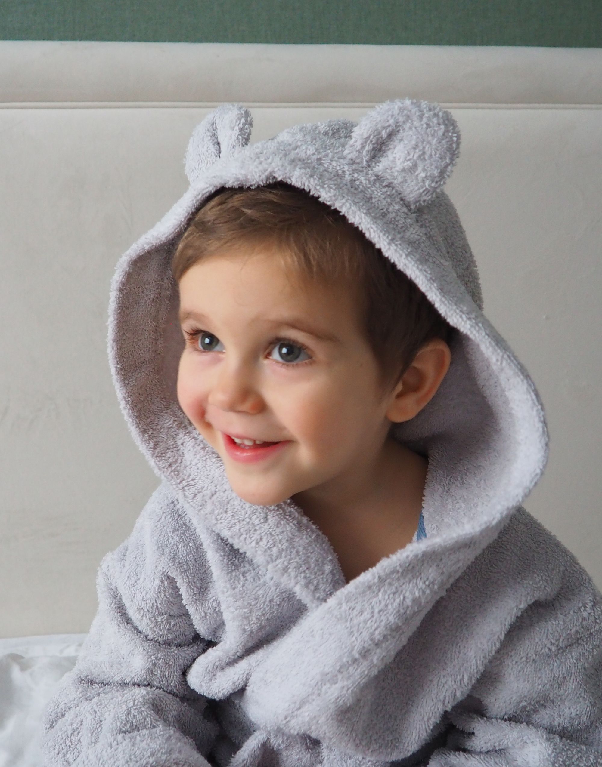 Детский теплый махровый халат с капюшоном своими руками