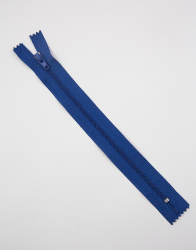 57025 Молния пластиковая витая с металлическим замком цвет Сине-фиолетовый, Тип3, 20 см