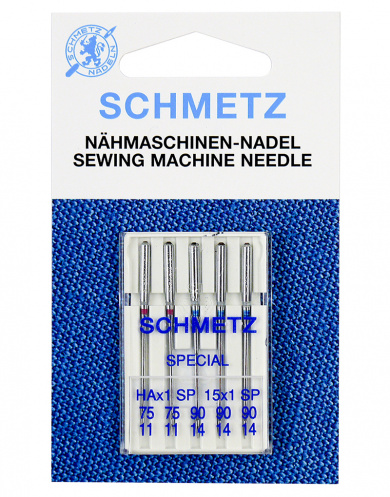 Иглы для швейных машин Schmetz 22:82.FB1.VTS Супер Стретч 130/705 HA x 1 SP № 75(2), 90(3), 5 шт. от Grasser