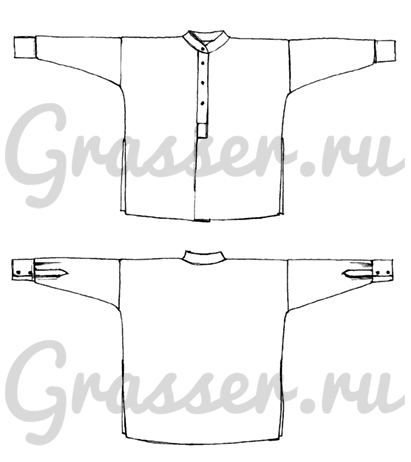 Блузка оверсайз, выкройка Grasser №324-1