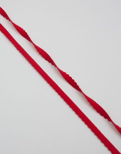 641/8-100 Резинка отделочная с фестоном Lauma цвет Красный (100) 8 мм от Grasser