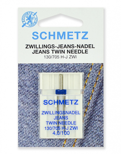 Иглы для швейных машин Schmetz 71:40.MA2.SES для джинсы двойные 130/705H-J ZWI № 100/4.0, 1 шт. от Grasser