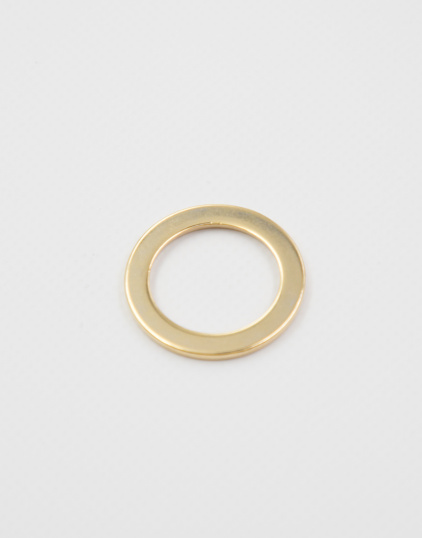 41504 Кольцо металлическое цвет Золотой 25 мм