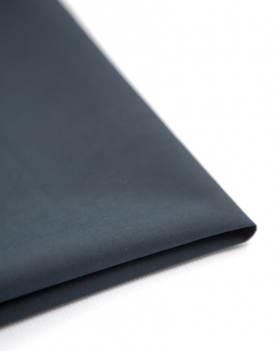 Ткань плащовая двухслойная с мембраной 3К/3К Loro Piana цвет Тёмно-синий с эффектом PEACH Touch, плотность 190 гр/м2, ширина 140 см от Grasser
