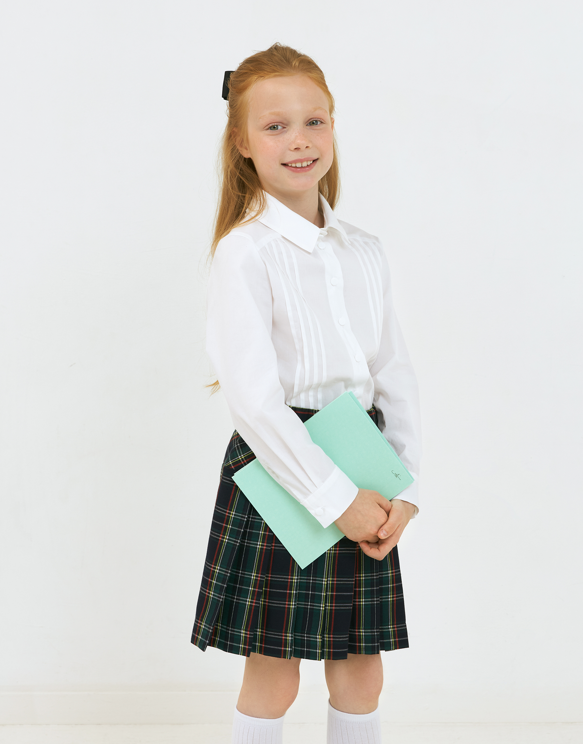 Школьная блузка для девочки, выкройка Grasser №115
