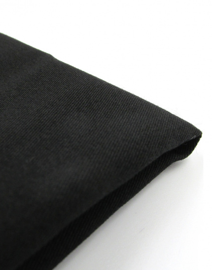 Плательно-костюмный хлопок сатин цвет: Чёрный, плотность 170 гр/м2, ширина 144 см