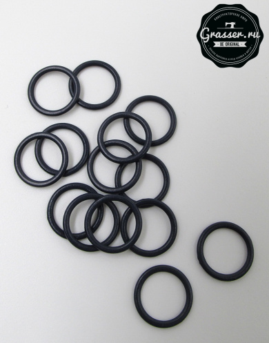 Кольцо металлическое ARTA-F цвет Чёрный (170) 10 мм от Grasser