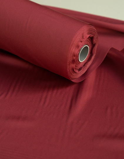 1ИШ_43 Искусственный шёлк цвет Красно-малиновый, плотность 130 гр/м2, ширина 150 см