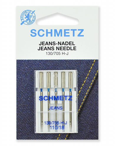 Иглы для швейных машин Schmetz 22:30.FB2.VFS для джинсы 130/705H-J № 110, 5 шт.