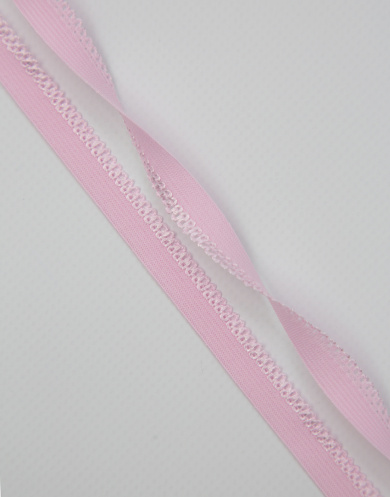 Резинка отделочная с ажурным фестоном цвет Светло-розовый 10 мм от Grasser