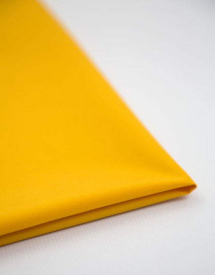 Ткань плащовая двухслойная с мембраной 3К/3К Loro Piana, цвет Янтарно-жёлтый, плотность 110 гр/м2, ширина 140 см