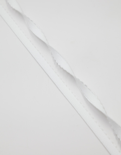 641/10-001 Резинка отделочная с фестоном Lauma цвет Белый (001) 10 мм