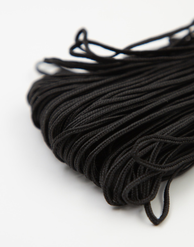 62301 Сутажный шнур цвет: черный, ширина 2 мм