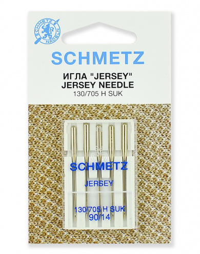 Иглы для швейных машин Schmetz 22:15.FB2.VDS джерси 130/705H SUK № 90, 5 шт. от Grasser