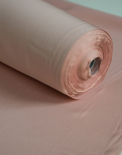 Искусственный шёлк цвет Пудрово-розовый, плотность 130 гр/м2, ширина 150 см от Grasser