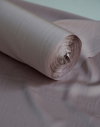 Искусственный шёлк цвет Дымчато-лиловый, плотность 130 гр/м2, ширина 150 см