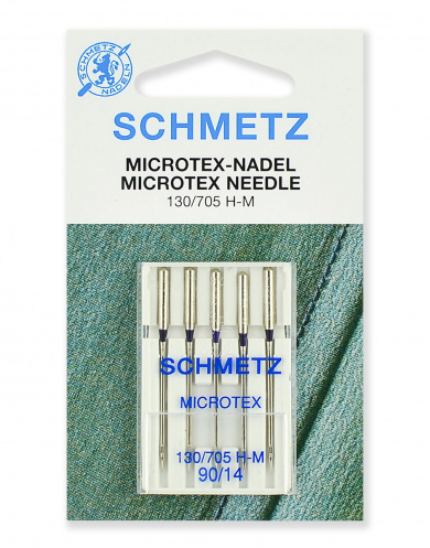 Иглы для швейных машин Schmetz 22:31.MA2.VDS микротекс (особо острые) 130/705H-M № 90, 5 шт. от Grasser