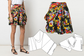Моделирование юбки Carolina Herrera: как создать драпировку на плоскости