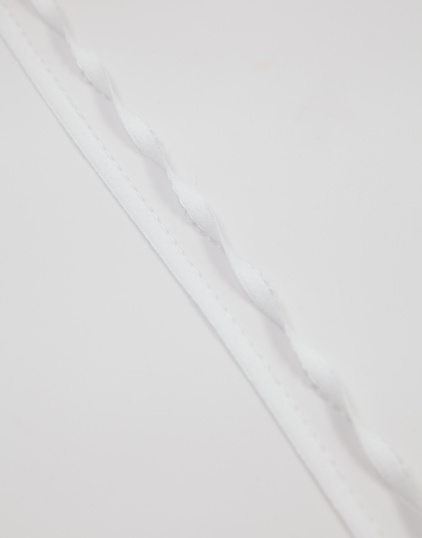 641/8-001 Резинка отделочная с фестоном Lauma цвет Белый (001) 8 мм