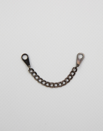 41006 Вешалка-цепочка для одежды металлическая цвет Тёмный никель 8 см от Grasser