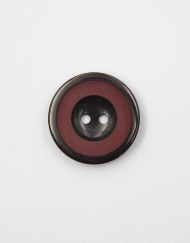 58007 Пуговица пластиковая 30 мм цвет Чёрно-бордовый