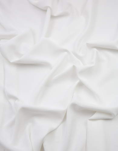 8065-16 Искусственный шёлк матовый цвет Белый 130 гр/м2, 150 см