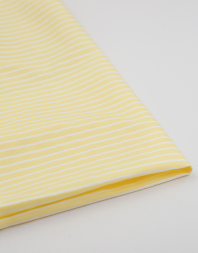22014 Плательно-сорочечный хлопок в бело-жёлтую полоску, плотность 110 гр/м2, ширина 147 см от Grasser