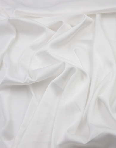 8028-1 Искусственный шёлк цвет Белый 100 гр/м2, 150 см