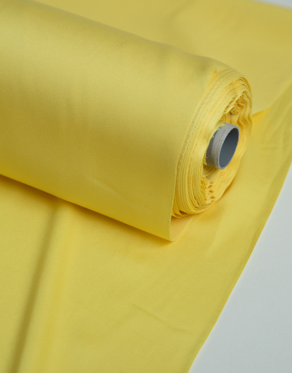 1ИШ_13 Искусственный шёлк цвет Жёлтый, плотность 130 гр/м2, ширина 150 см