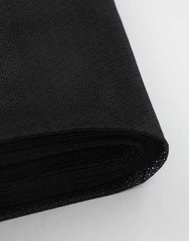 60037 Эластичная сетка цвет черный с орнаментом, ширина 150 см
