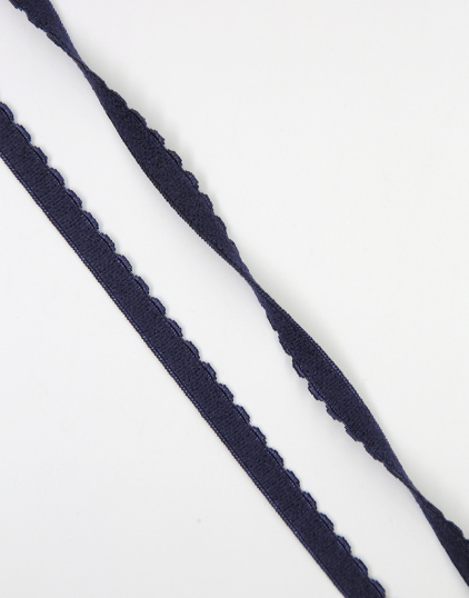 641/8-061 Резинка отделочная с фестоном Lauma цвет Темно-синий (061) 8 мм