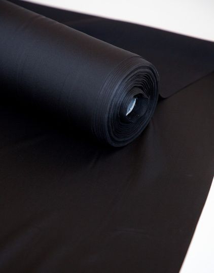 1ИШ_50 Искусственный шёлк цвет Чёрный 130 гр/м2, ширина 150 см-3
