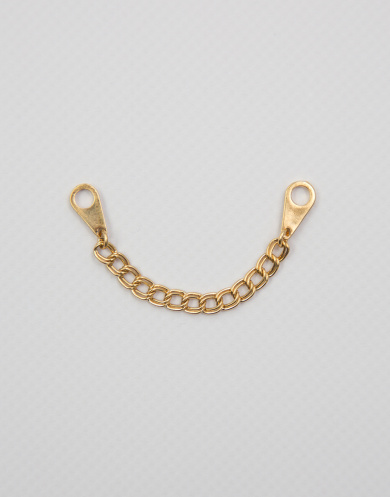 41004 Вешалка-цепочка для одежды металлическая цвет Золото 8 см от Grasser