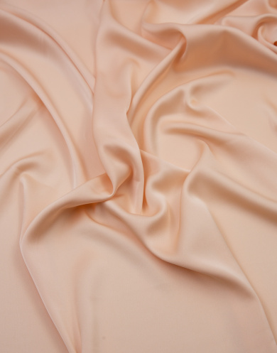 8028-7 Искусственный шёлк цвет Бежево-персиковый 100 гр/м2, 150 см