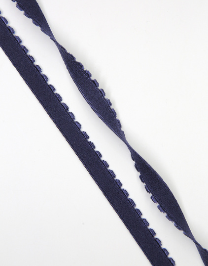 641/10-061 Резинка отделочная с фестоном Lauma цвет Темно-синий (061) 10 мм