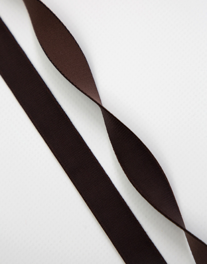 Бретель без фестона цвет Шоколадный (111) 15 мм