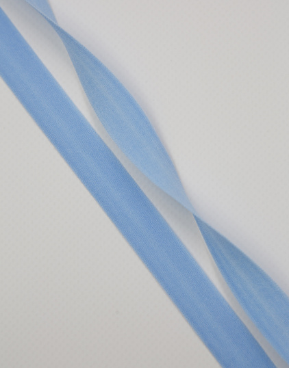 Бейка окантовочная цвет Спокойный голубой 15 мм