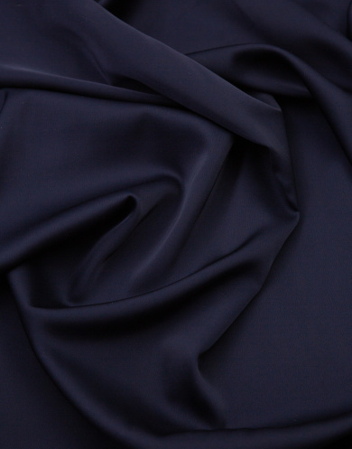 1ИШ_49 Искусственный шёлк цвет Тёмно-синий 130 гр/м2, ширина 150 см