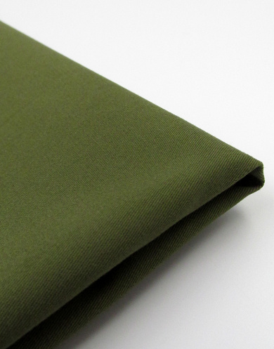 Плательно-костюмный хлопок сатин цвет: Зелёный, плотность 170 гр/м2, ширина 145 см от Grasser