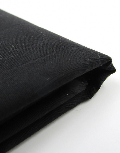Поплин-стрейч плательно-сорочечный цвет: Угольно-чёрный, плотность 135 гр/м2, ширина 145 см