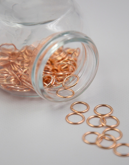 Кольцо металлическое ARTA-F цвет Розовое золото 10 мм
