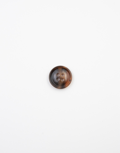 58191 Пуговица пластиковая 17 мм цвет Горький шоколад